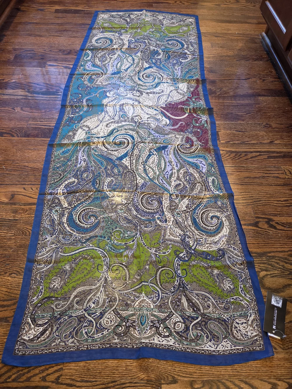 Four Seasons paisley oblong scarf from the Metropolitan Museum of Art store